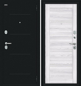 Товар Дверь Браво Сити Kale Букле черное/Riviera Ice DIS006734